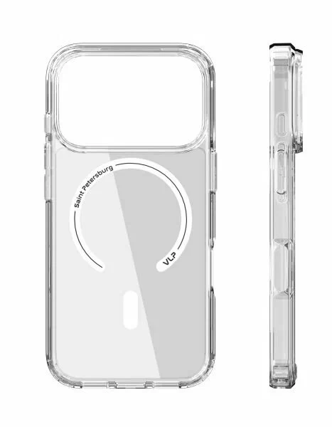 Чехол защитный "vlp" LITE Air Case с MagSafe для iPhone 17 Pro Max, прозрачный