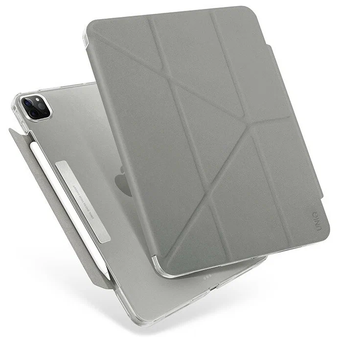 Чехол Uniq Camden Anti-microbial для iPad Pro 13 2024, серый