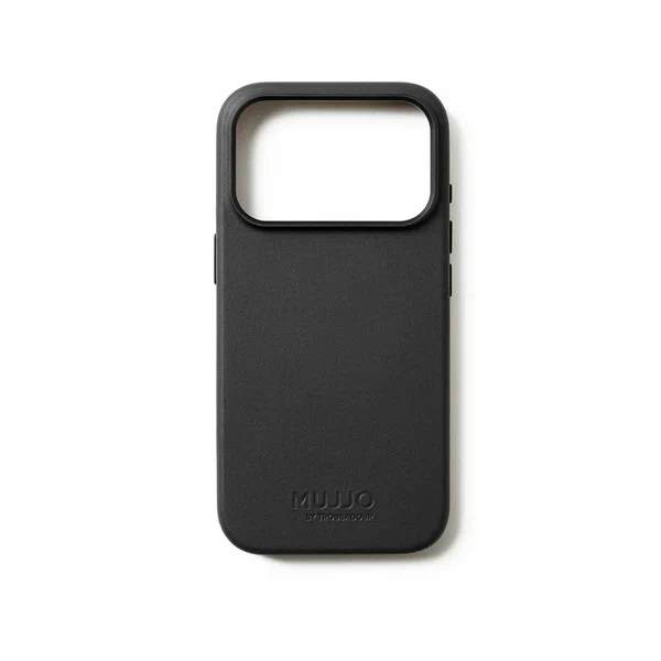 Чехол Mujjo Leather для iPhone 17 Pro Max, черный